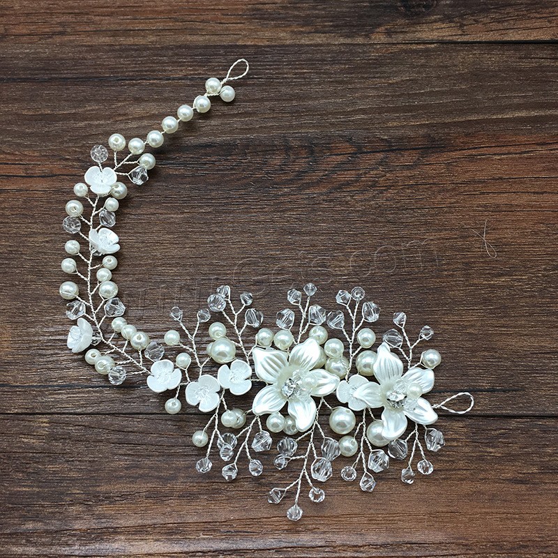 Women Hair Band Bowknot Hairband Wedding  Faux Pearl Crystal  - 4