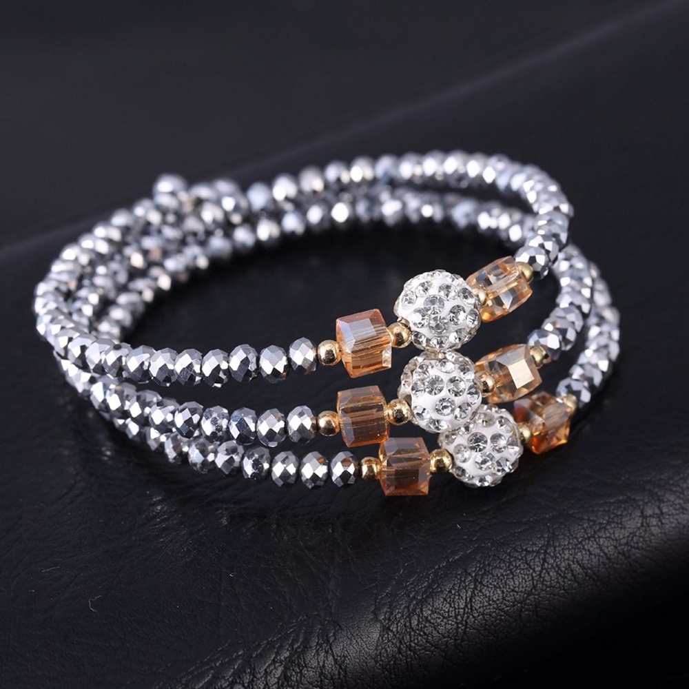 3 skikt kristall armband - 4