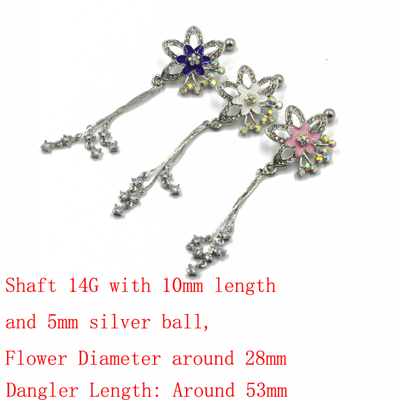 Navelpiercing blomma - 2