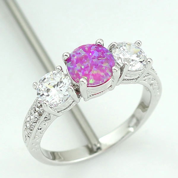 Silversmycken filled ring ROSA Brand Opal - 3