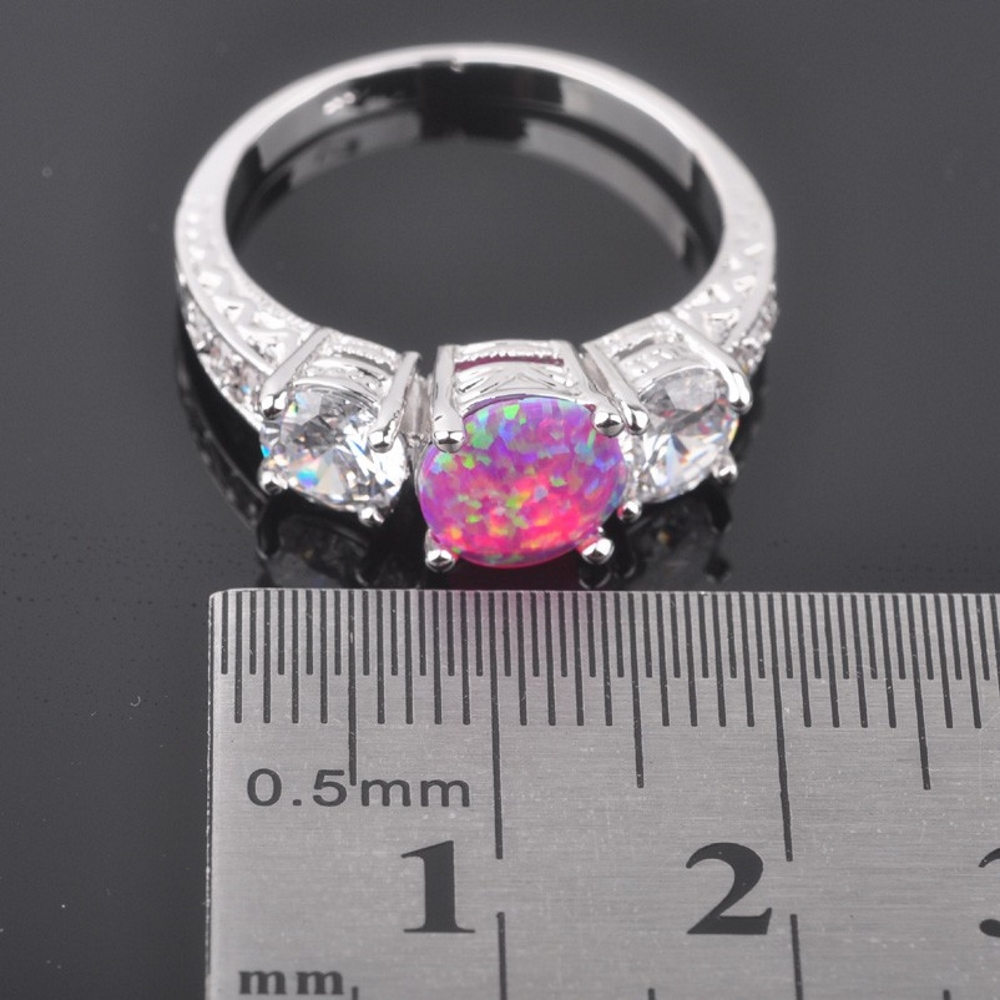 Silversmycken filled ring ROSA Brand Opal - 6