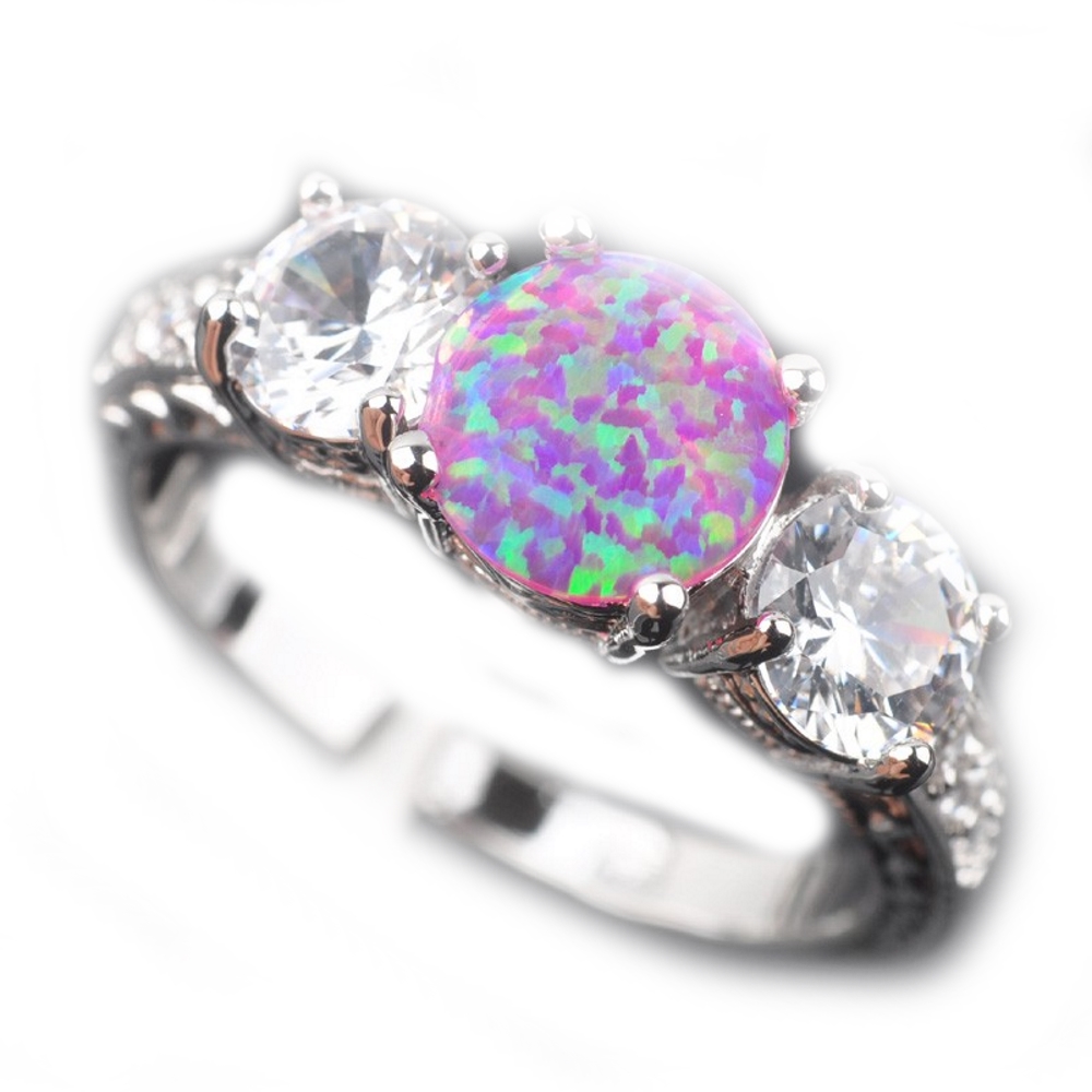 Silversmycken filled ring ROSA Brand Opal - 5