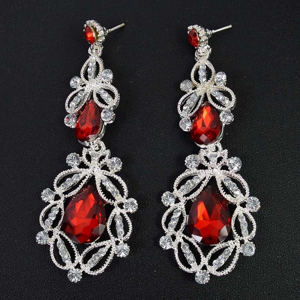 Earrings crystal 6 COLORS  - 6