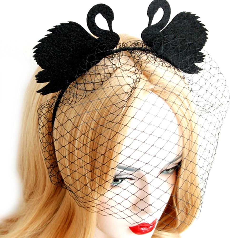 Halloween hatt hårband svan - 3