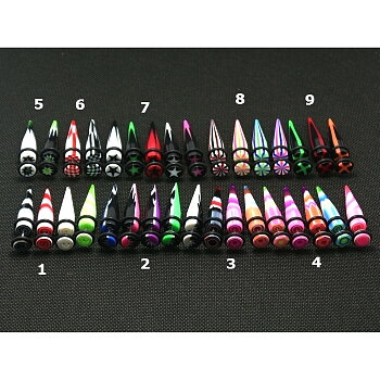 FAKE taper Pluggar kona Expander Tunnels Body Smycken Öronpiercingar