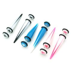 FAKE taper Pluggar kona Expander Tunnels Body Smycken Öronpiercingar - 2