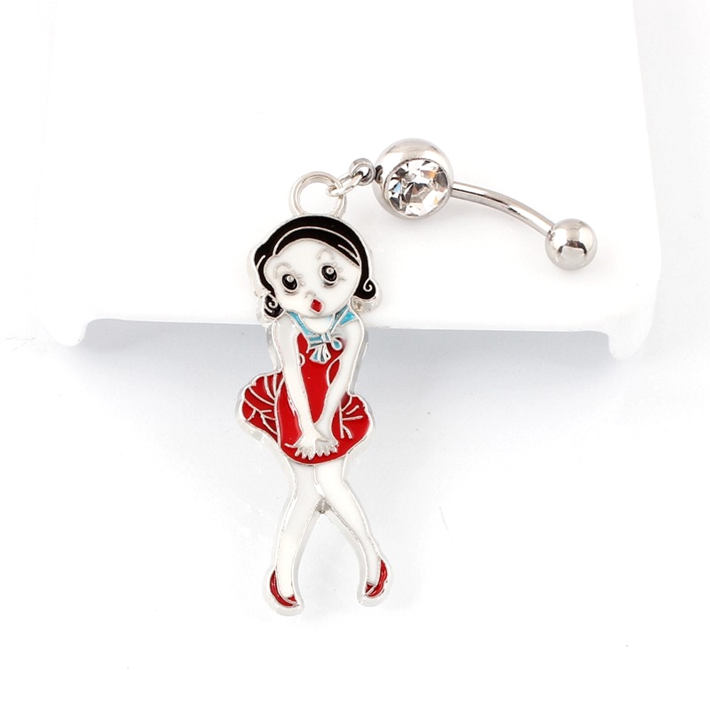 Navel Belly Button Ring Body Piercing 316l Steel Girl  - 3