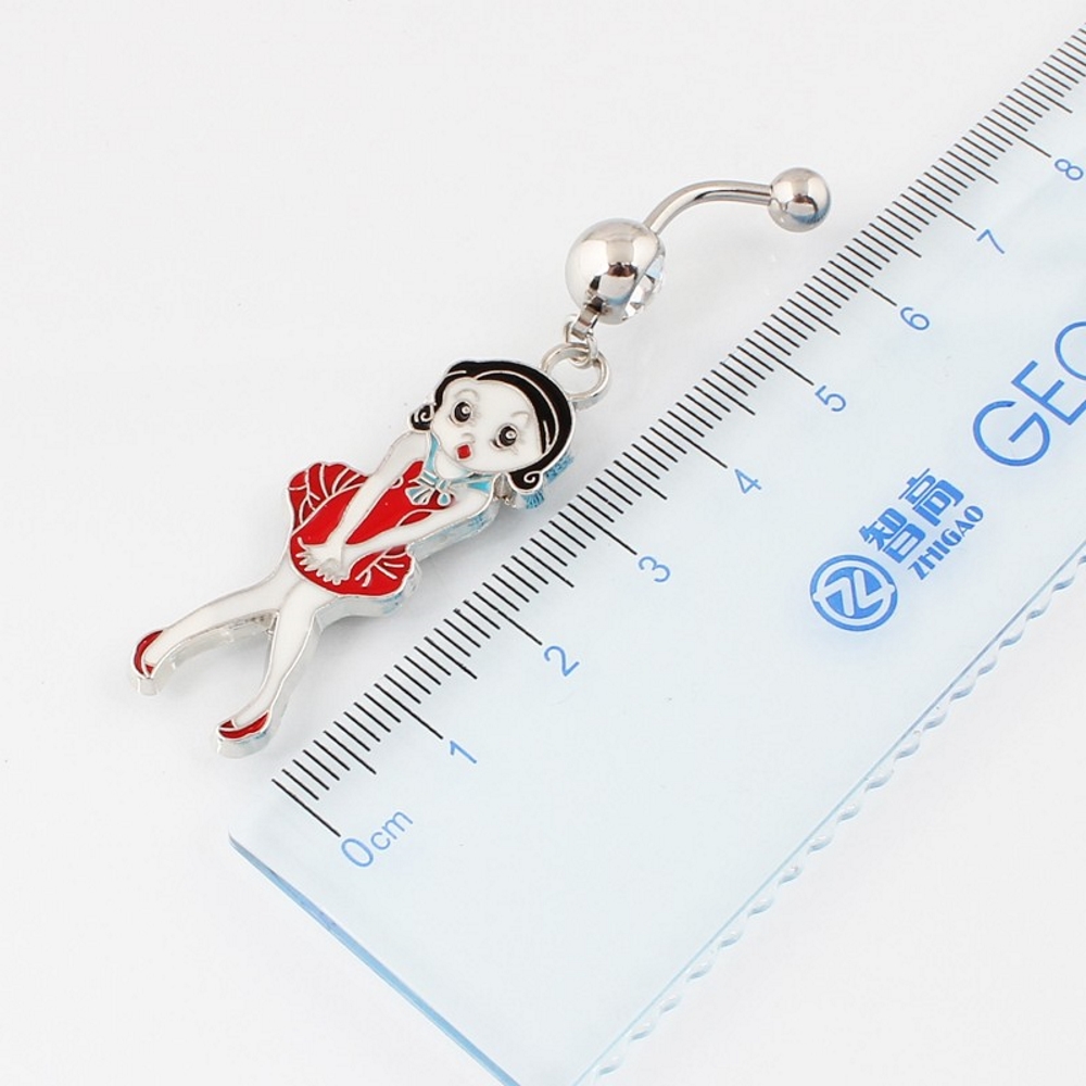 Navel Belly Button Ring Body Piercing 316l Steel Girl  - 4