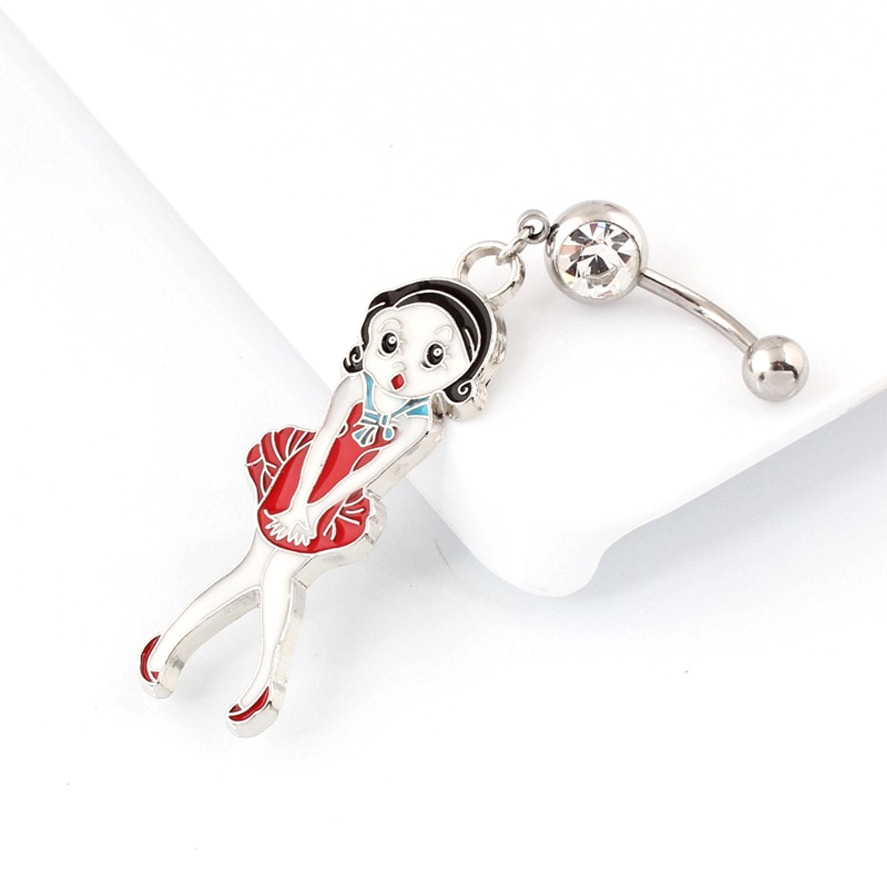 Navel Belly Button Ring Body Piercing 316l Steel Girl  - 2
