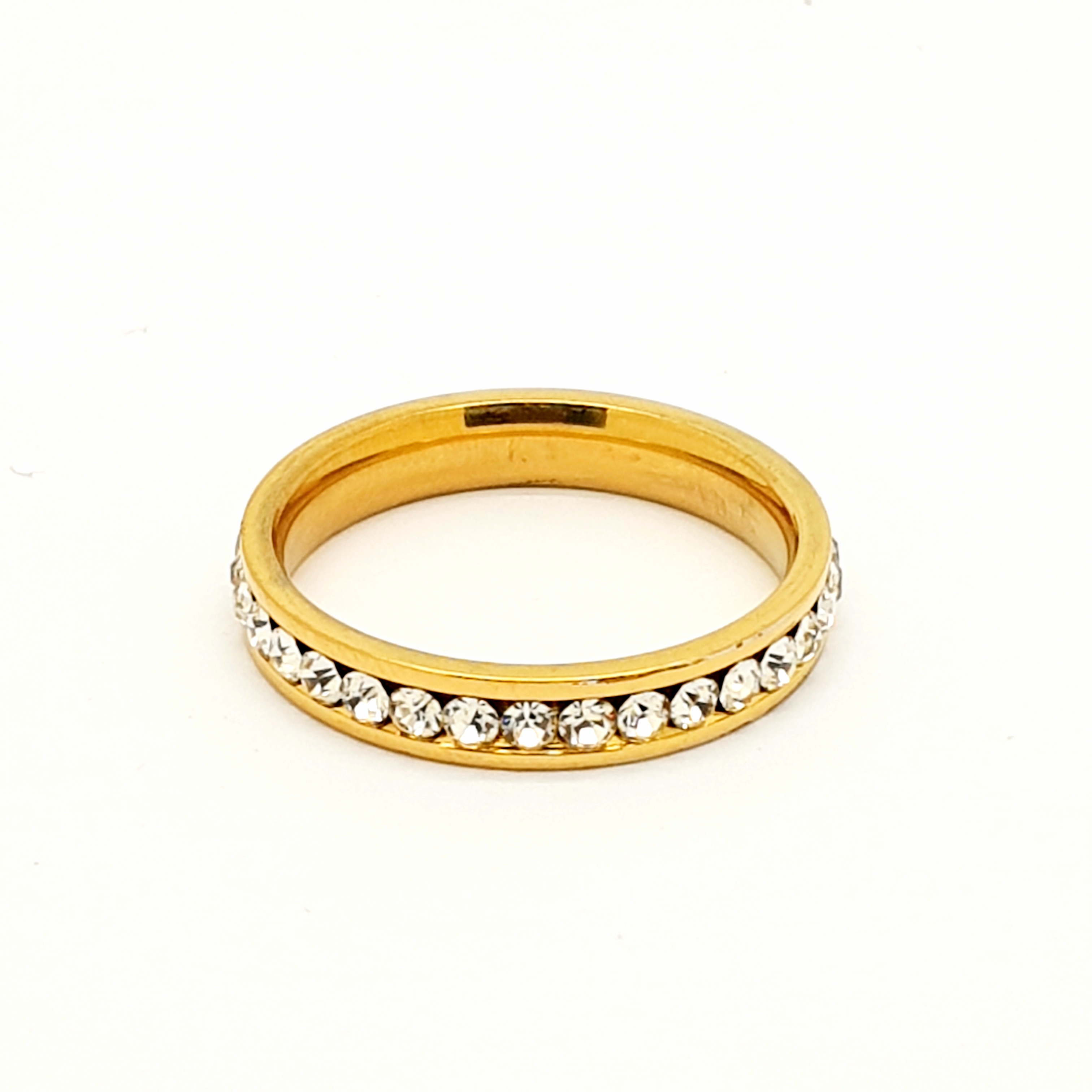 Rostfritt stål ring  CZ