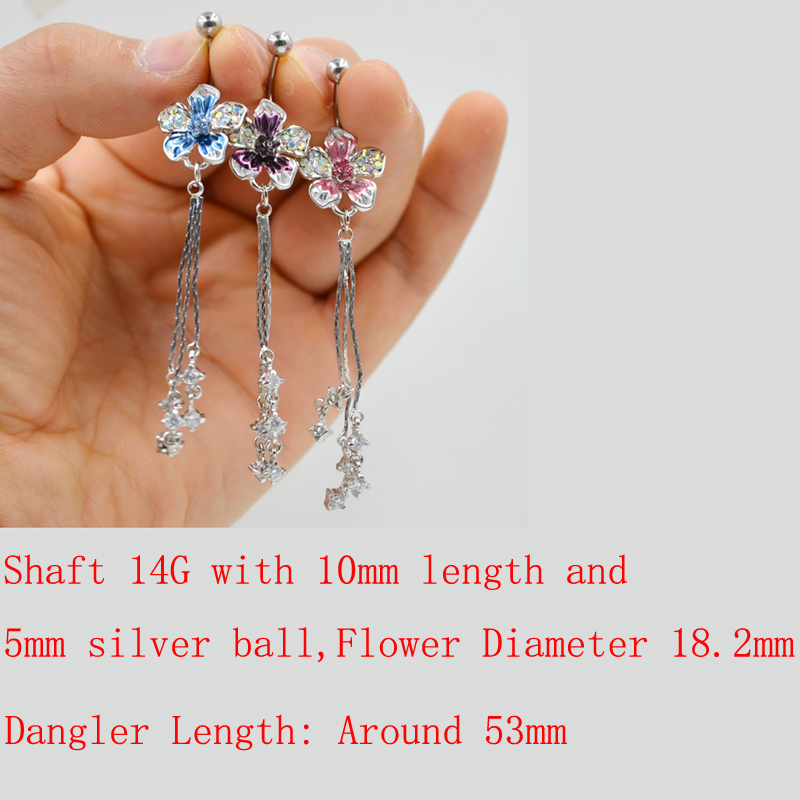 Navelpiercing blomma - 2