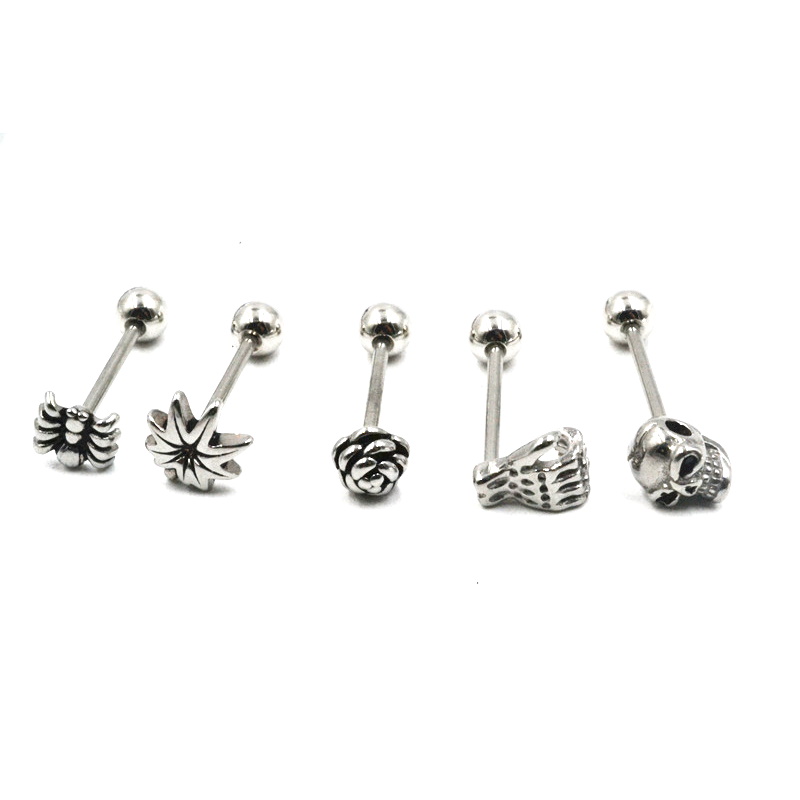 Tungpiercing/Öronpiercing & Barbeller & Stavar - 4