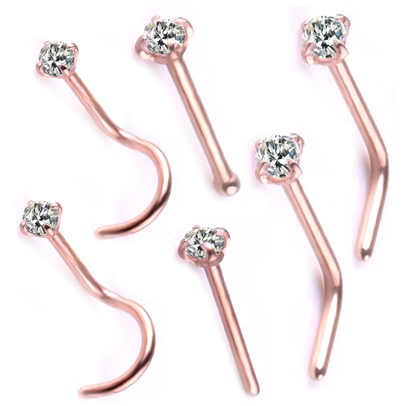 Näsa skruvar 6 st pack ROSE/SILVER