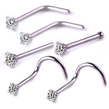 Näsa skruvar 6 st pack ROSE/SILVER