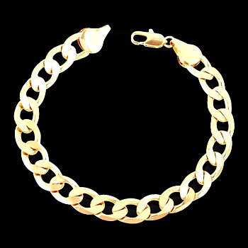 18K Guld FILLED gulddoublé armband 5mm*200mm