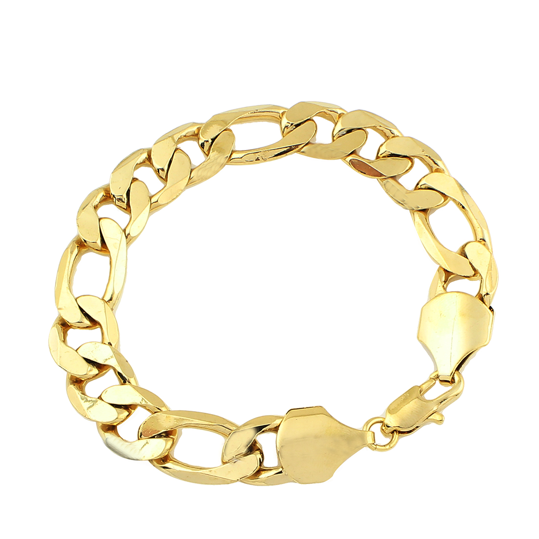 18K Guld FILLED gulddoublé armband 12mm*200mm - 3