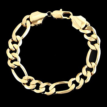 18K Guld FILLED gulddoublé armband 12mm*200mm