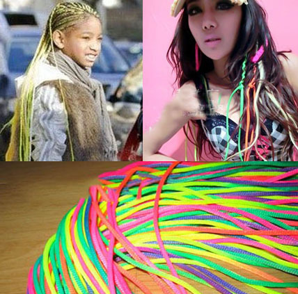 HOT! NY! FASHION! SEXY! Fashion Neon Color Hairbands 120cm Multi Color Håraccessoarer