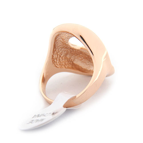 Mode Legering STRASS Yta Twisted Band ring - 3