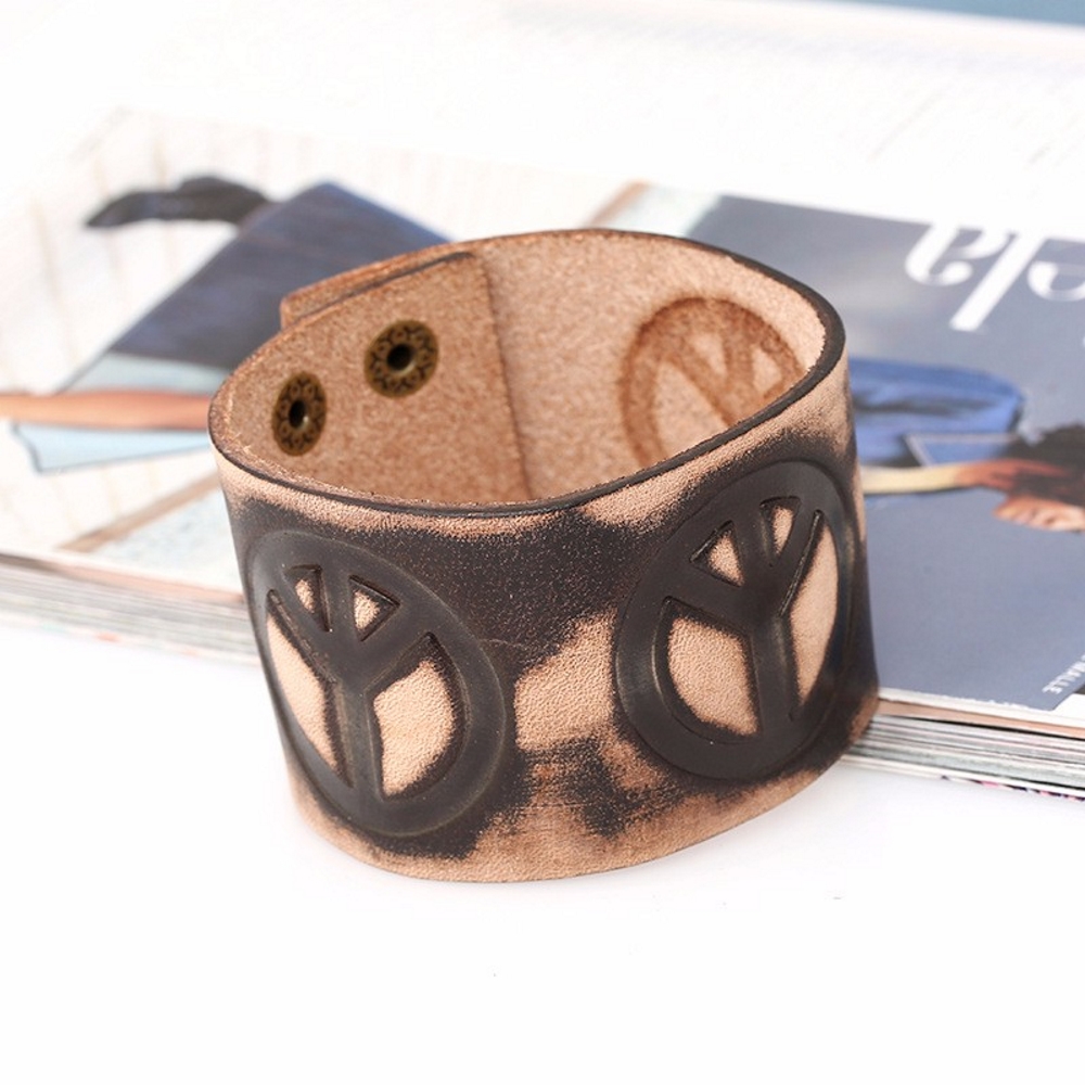 PU Leather Bracelet Bangle - 3