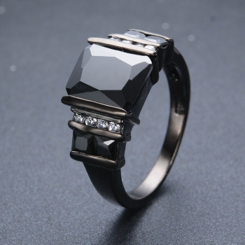 18K BLACK Gold Filled RING