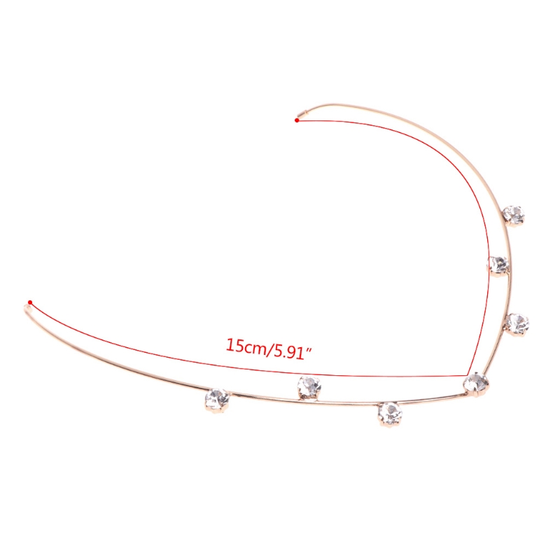Women Hair Band Bowknot Hairband Wedding  Faux Pearl Crystal - 15