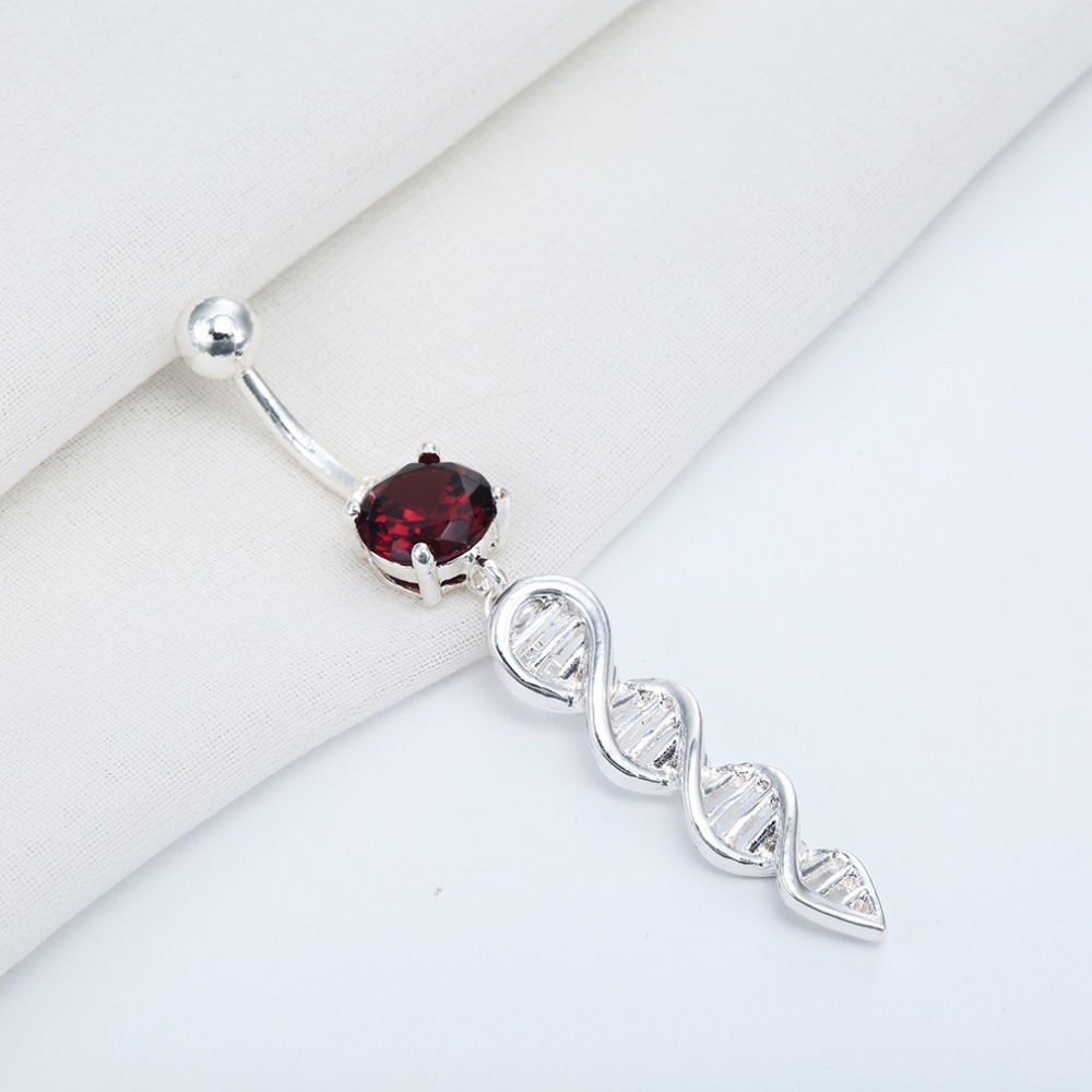 Gold Plated Navel Belly Button Ring Body Piercing GOLD/SILVER - 4