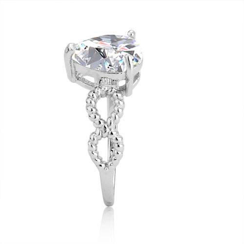 18K White Gold Filled CZ Ring - 3