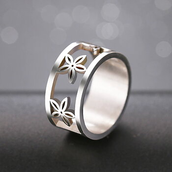 Rostfritt stål ring GULD, SILVER