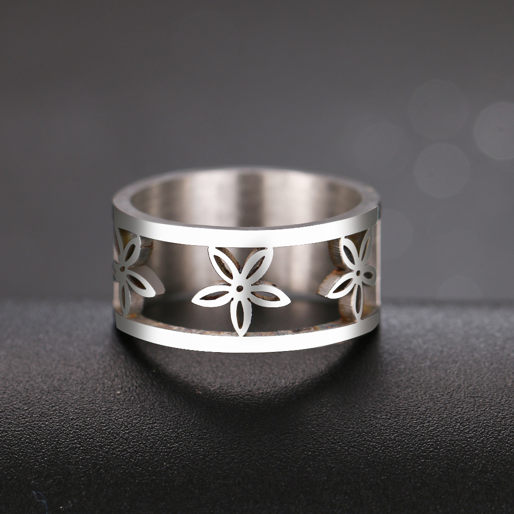 Rostfritt stål ring GULD, SILVER - 4