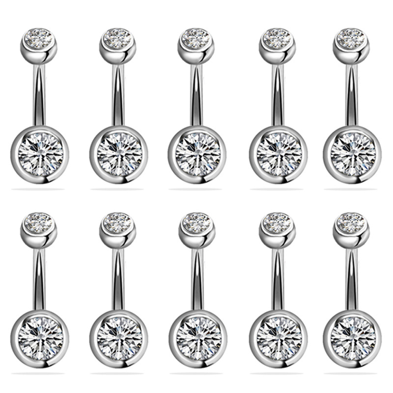 Navel Belly Button Ring Body Piercing Jewelry - 10