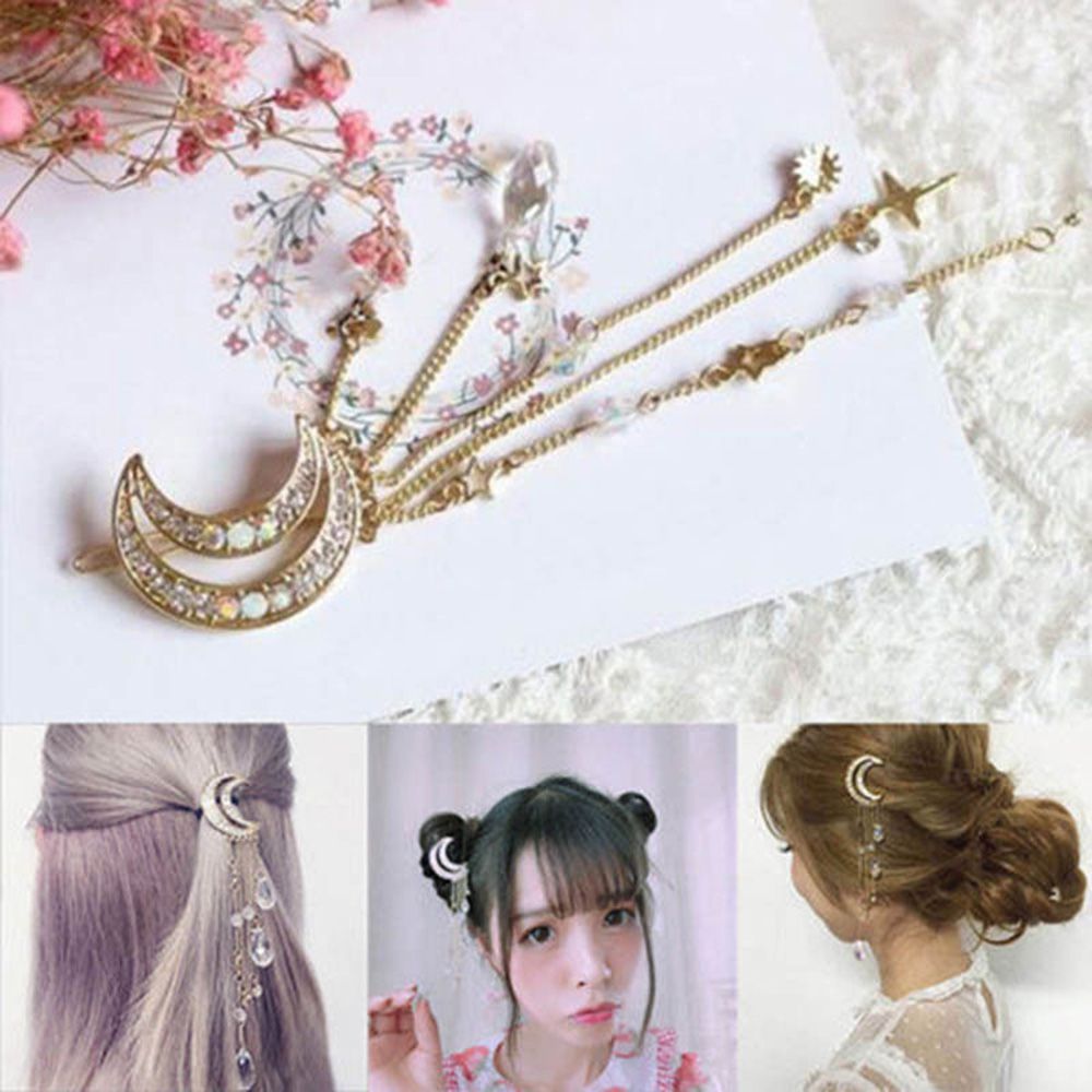 Bridal Pearl Flower Crystal Hair Pin - 6