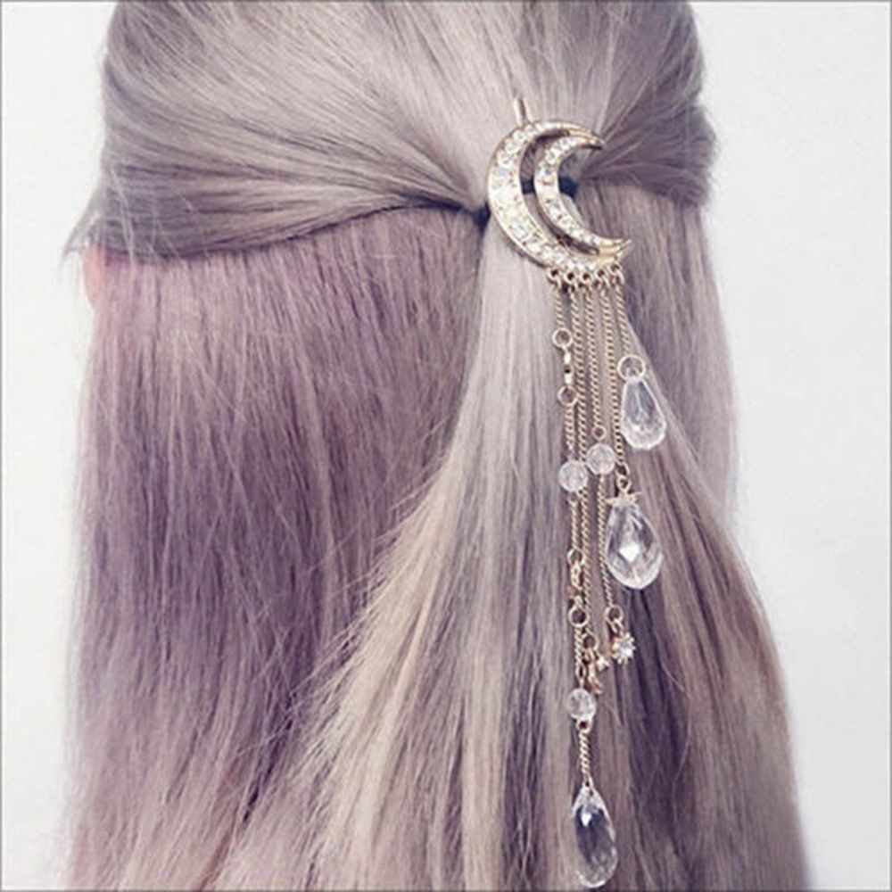 Bridal Pearl Flower Crystal Hair Pin - 5