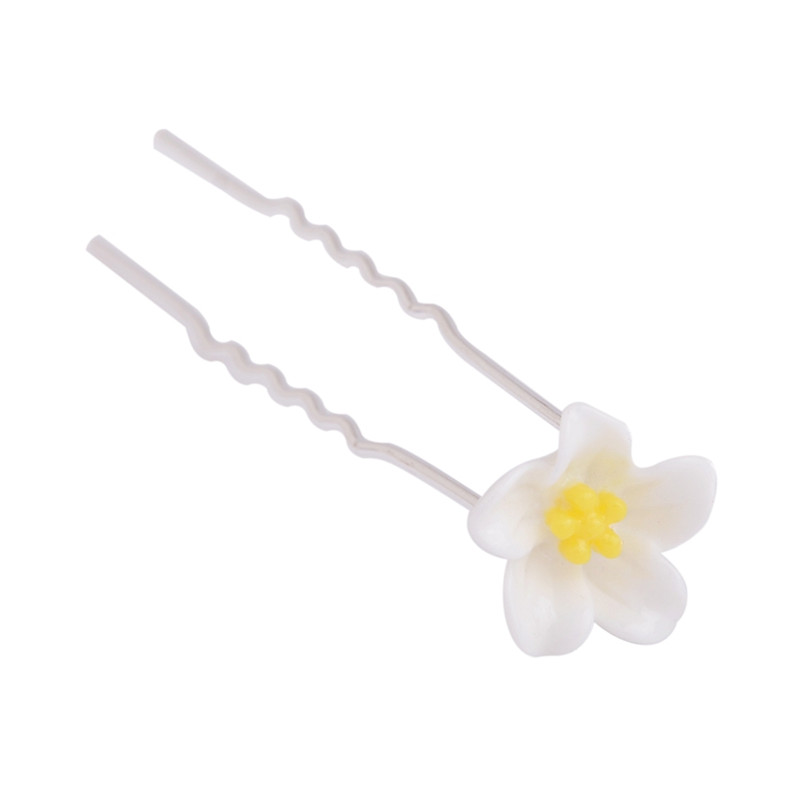 Ros blomma hårnålar Bröllop 9 st pack