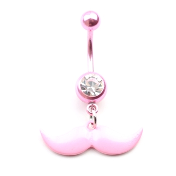 Navel Jewelry piercing 316L Stainless Steel mustache