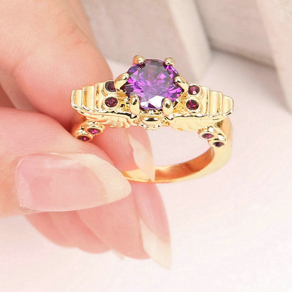 10K Yellow Gold Filled Skull  ring - 2