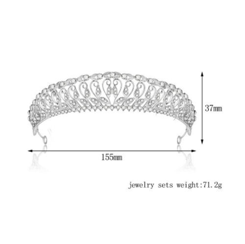 Crystal wedding hair crownl hair accessories - 2