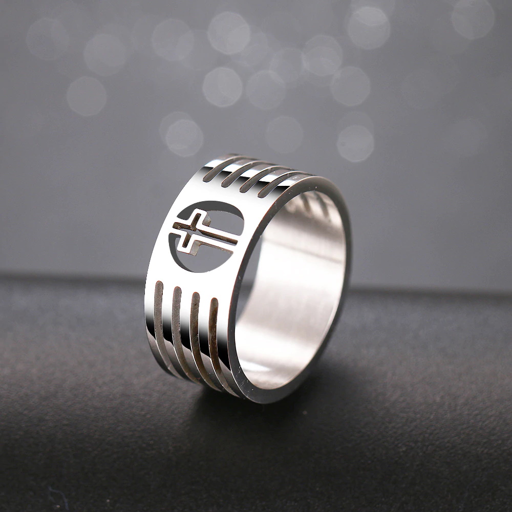 Rostfritt stål ring GULD, SILVER - 2