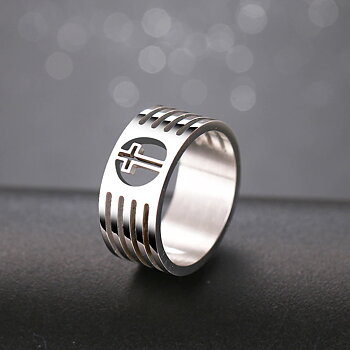 Rostfritt stål ring GULD, SILVER