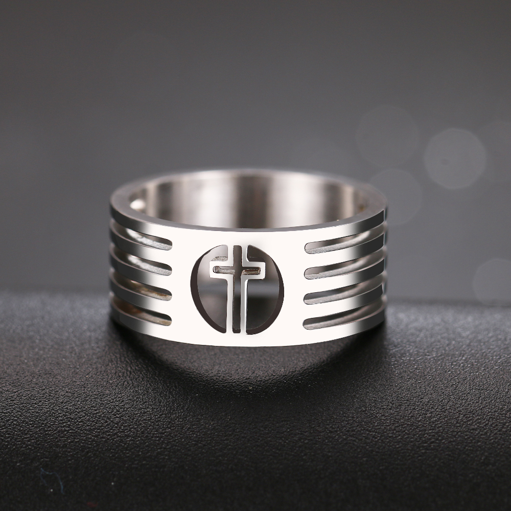 Rostfritt stål ring GULD, SILVER - 4