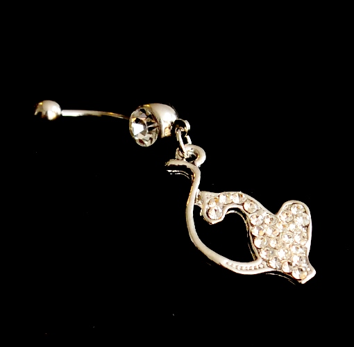 Navel Belly Button Ring Body Piercing Jewelry - 4