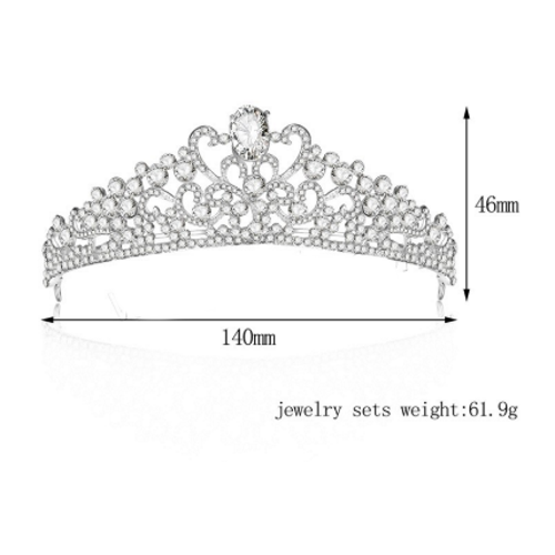 Crystal wedding hair crownl hair accessories - 2