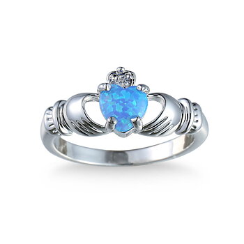 Silversmycken filled ring Opal