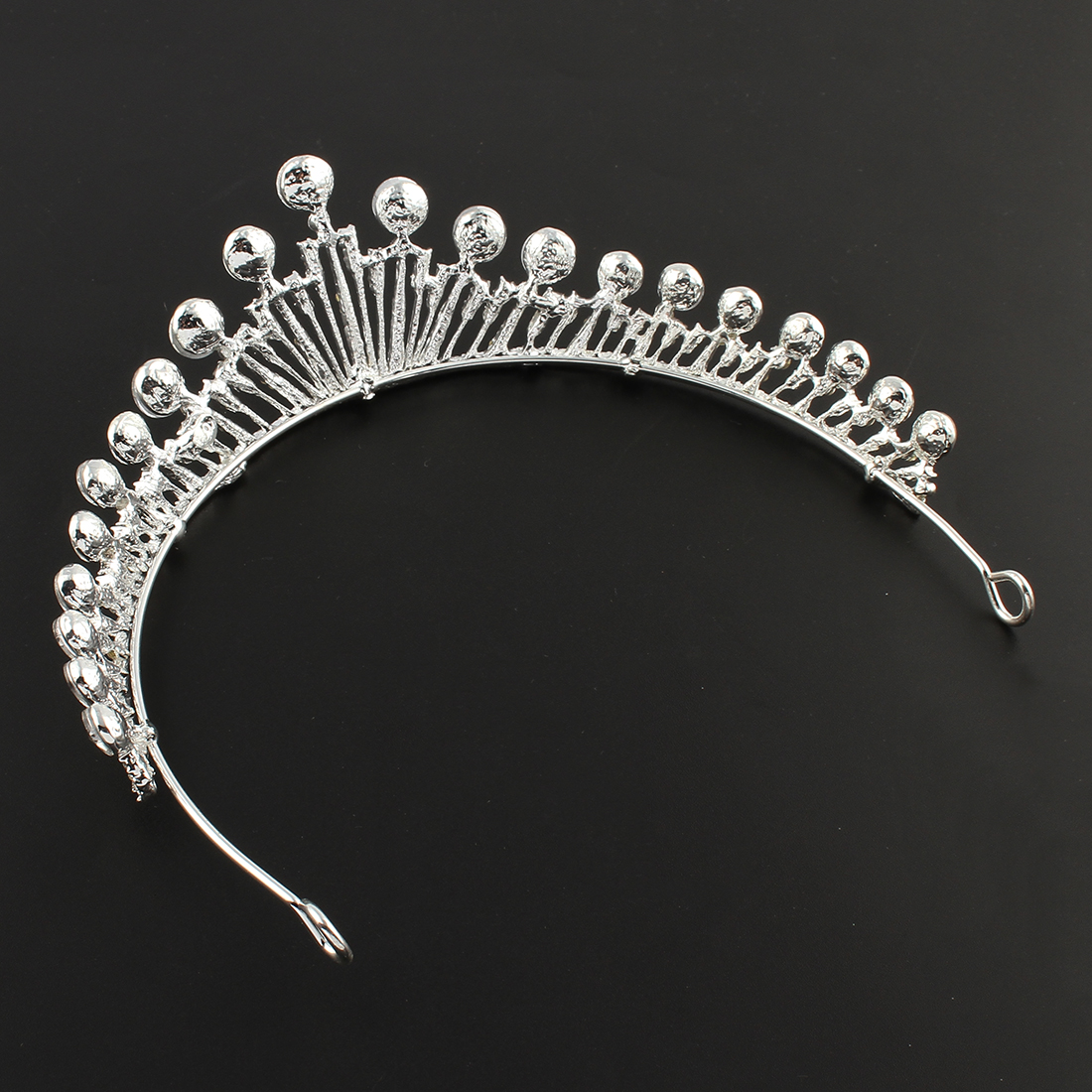 Kristall bröllop hår krona tiara - 4