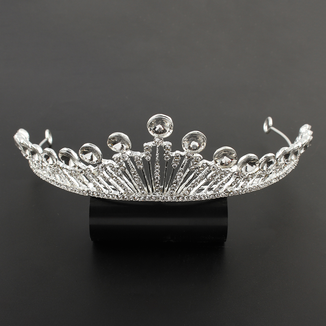 Kristall bröllop hår krona tiara - 3