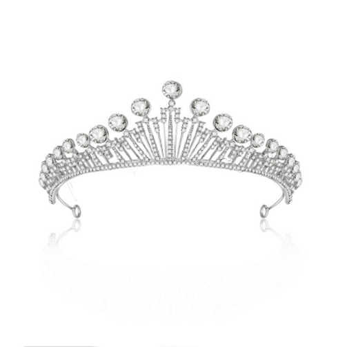 Kristall bröllop hår krona tiara
