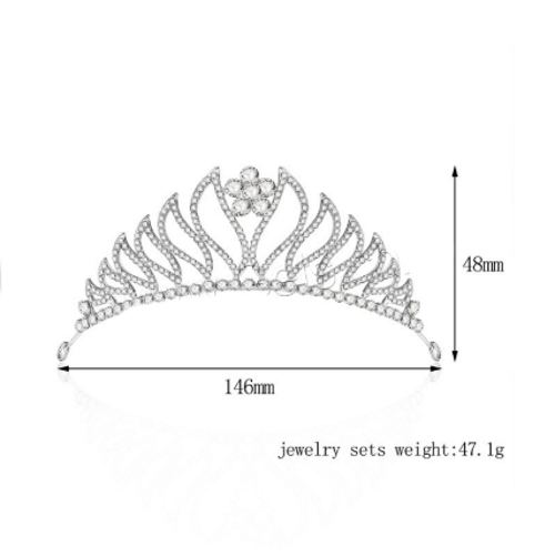 Crystal wedding hair crownl hair accessories - 2