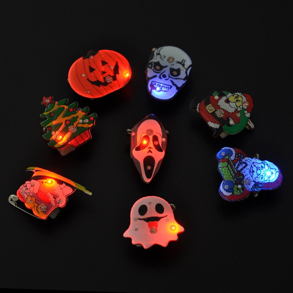 Crystal Brooch Christmas Led 