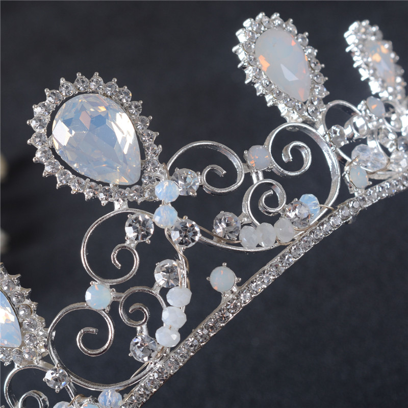 Lyx kristall  bröllop hår krona tiara - 3