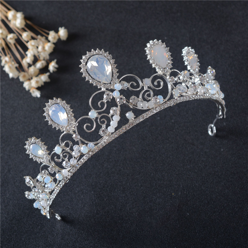 Lyx kristall  bröllop hår krona tiara - 2